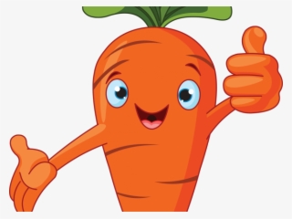 Carrot Clipart Zanahoria - Fruits And Vegetables Cartoon Png #7867912