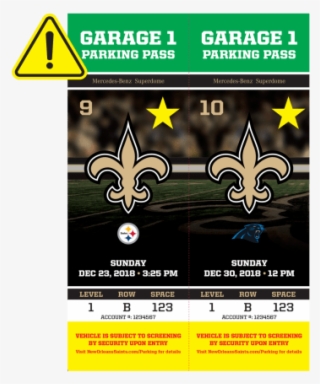 Promo Parkingnotice - New Orleans Saints #7868094