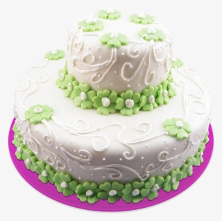 Torta Flores Menta - Cake Decorating #7868130