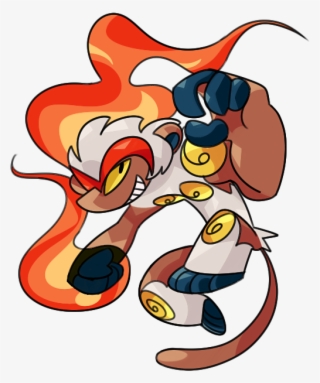 Fiery Monkey King, Infernape - Cartoon #7870171