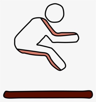 Long Jumper - Line Art #7871392