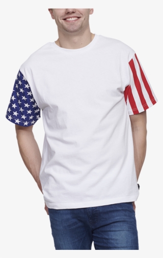 Adult Jersey Stars & Stripes T-shirt - Pocket #7873429