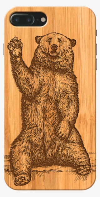 Grizzly Bear Wooden Phone Case - Bear Shower Curtain #7874441