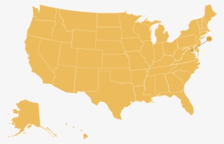Blog - Yellow United States Map #7875071