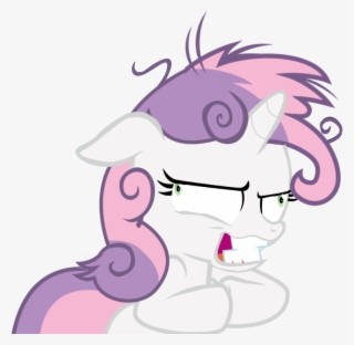 Artist Needed, Creepy, Drugs, Edit, Faic, Gritted Teeth, - Sweetie Belle #7875259