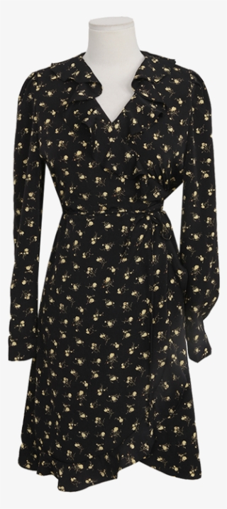 Floral Print Frilled Dress By Stylenanda - Dress #7876083