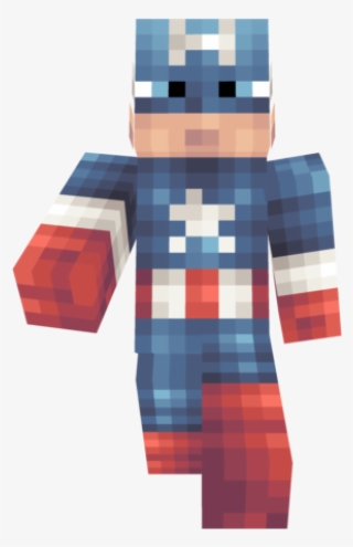 Cnpecbpng - Captain America Minecraft Skin Png #7876302