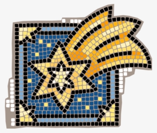 Vector Illustration Of Decorative Mosaic Shooting Star - 可愛 馬賽克 #7877893