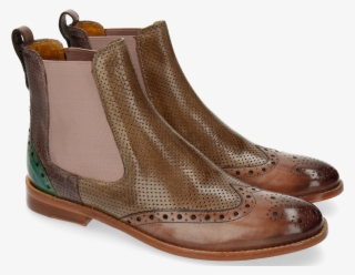 Perfo Multi Elastic Rose - Chaussures En Cuir Pour Femme #7878185