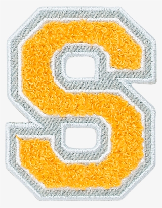 Varsity Letter Yellow Patches - Varsity Letter S Patch #7879518