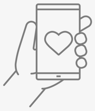 Reparación De Pantallas De Móviles - Hand Holding A Note Line Drawing #7879635