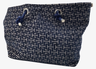 Bolso Terciopelo Azul Con Figuras Geométricas - Handbag #7879751
