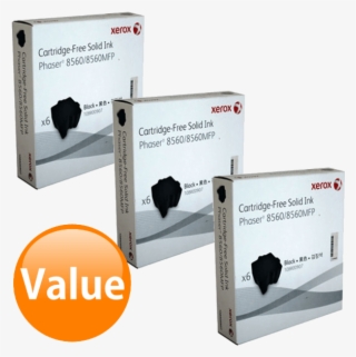 Genuine Fuji Xerox Phaser 8560 Black Solid Ink Value - Box #7880662