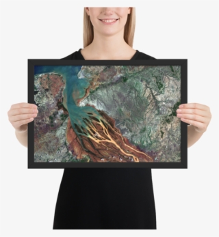 Framed Betsiboka River Delta, Madagascar Poster - Poster #7881916