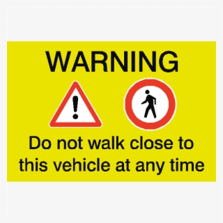 Pedestrian Vehicle Safety Sticker - Vehicle Warning Stickers #7881957