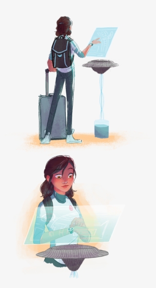 Hologram Illustration - Girl #7882547