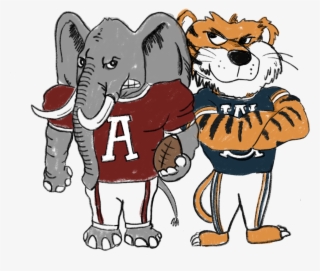 Two Football Dilemmas - Alabama Vs Auburn Cartoon #7883713