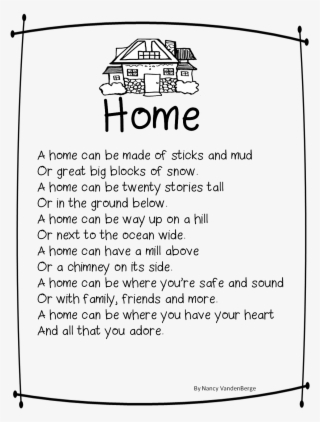 Essay On Home Sweet Home - My Sweet Home Poem #7883962