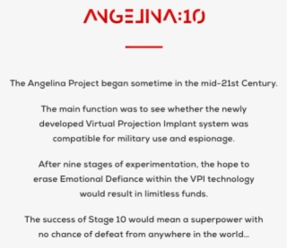 Angelina 10 Short Scifi Ai Indiegogo Blurb - Document #7884852