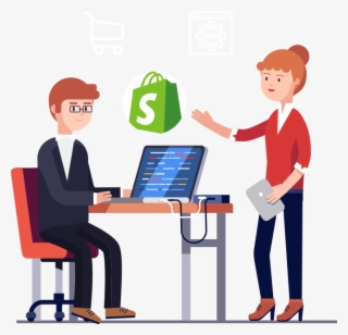 Shopify Design And Development - Manager Cartoon #7885925