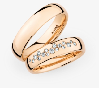 By Christian Bauer Ring Rosegold, Rose Gold Diamond - Aliancas De Ouro #7886322