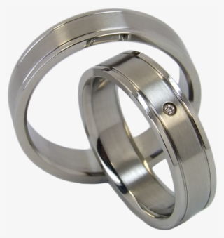 2 Diamond Couple Rings Made Of Stainless Steel - Pre-engagement Ring #7886624