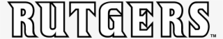 Rutgers Scarlet Knights Logo Black And White - Calligraphy #7887446