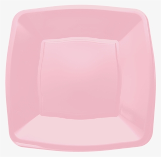 Pink Square Disposable Plastic Party Side Plates 7"/18cm - Plate #7888465