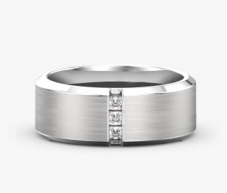 Mens Diamond Channel Ring - Engagement Ring #7888647