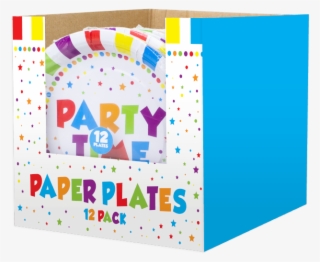 Party Disposable Paper Plates 23cm - Illustration #7888653