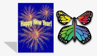 Happy New Year Butterfly #7888769