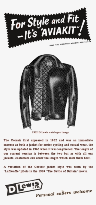 A Variation Of The Corsair Jacket Style Was Worn By - Leather Jacket #7888795