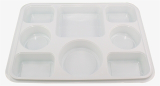 8 Compartment Plastic Dinner Plate #7888841