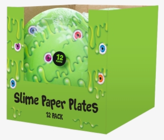 Slime Disposable Paper Plates 23cm - Graphic Design #7889185