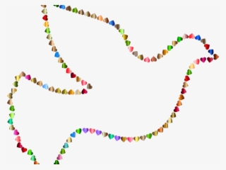 Peace Dove Clipart Love - Paz Paloma Colorida Transparencia #7889784