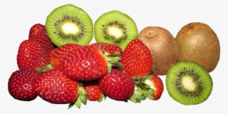 Fruit, Food, Strawberries, Kiwi Fruit, Ripe, Healthy - Morango E Kiwi Png #7894443