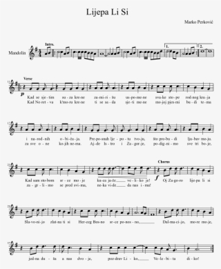 Lijepa Li Si Sheet Music Composed By Marko Perković - Document #7895406