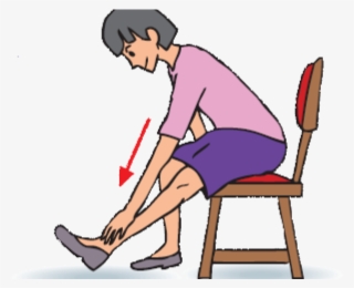 Seated Hamstring Stretch For Elderly #7896346