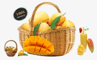Natural Taste From Dakle Farm - Basket Of Mango Png #7896758