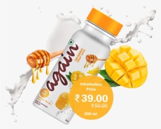 Again Low Fat Drinking Yoghurt With Alphone Mango, - Illustration #7896846