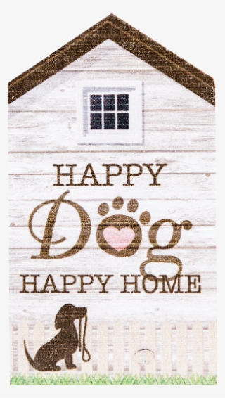 Small Rustic House Sign- Happy Dog Happy Home - Love #7897019