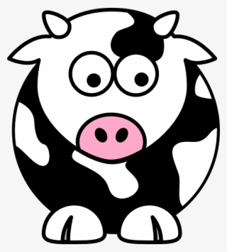 Black Cow Clip Art At Clipart - Clip Art Cow #7897022