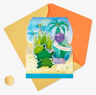 Turtle Aquarium Pop Up Birthday Card #7897711