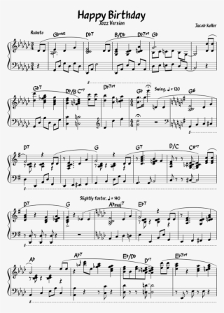 Happy Birthday Guitar Chords Transparent Background - Jacob Koller Happy Birthday Pdf #7898084