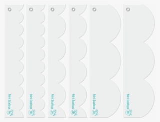 Mini Scallops Designer Template Mini Fun Border Set - Circle #7898262