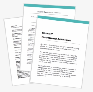 Celebrity Endorsement Agreement For Fashion Designers - Document #7898268
