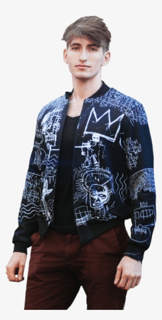 Cacofonia Milano Filip King Basquiat Printed Bomber - Jean Michel Basquiat Tuxedo #7899099