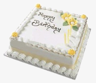 Whiteforest Cake 2kg Hilton - Vanilla Birthday Cake Square #7899809