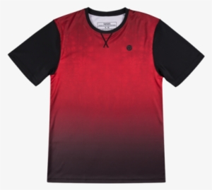 Sombrio Men's Renegade Jersey, Deep Red Tie Dye - Active Shirt #790685