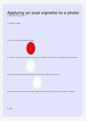 This Free Icons Png Design Of Creating An Oval Vignette #791256